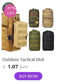 40L Tactical Reflective Backpack – Molle Camouflage Rucksack for Outdoor Hiking, Camping, Hunting & Travel
