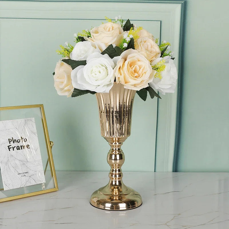 Retro Wrought Iron Flower Pots — Wedding, Dried Flower & Home Decoration Vases for Hotel & Event