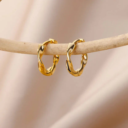 2024 Stainless Steel Square Earrings – Trendy Fashion Jewelry for Women & Girls