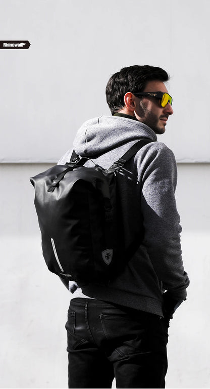 Rhinowalk 20L Bike Pannier Bag — Waterproof Rear Rack Bicycle Shoulder Backpack, Travel & Cycling Accessories