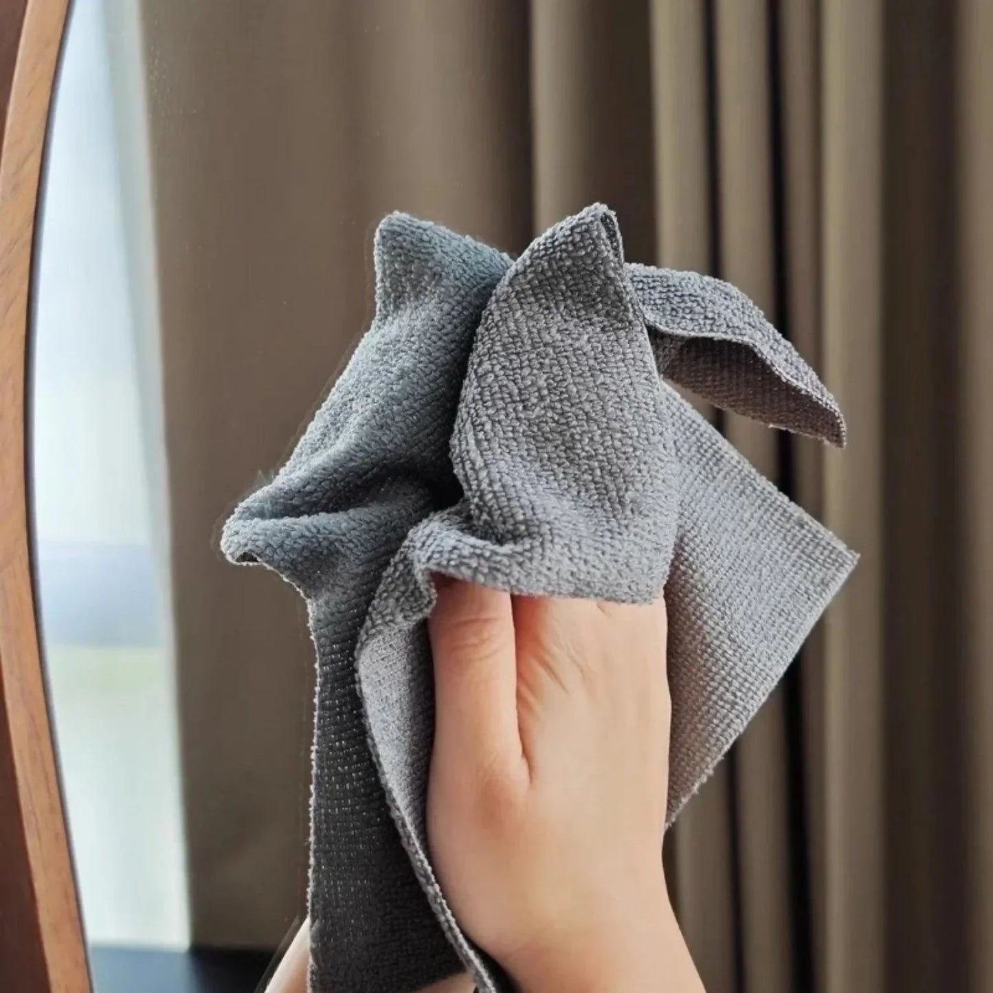 Microfiber Dish Cleaning Cloth - Reusable Double-Sided Kitchen Towels for Dishes, Utensils & Glassware, 50 Sheets/Roll