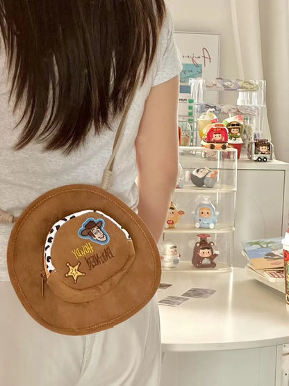 Toy Story Woody Cartoon Shoulder Bag - Cute Retro Embroidered Crossbody Birthday Gift
