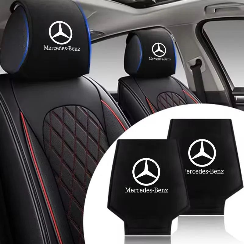 Mercedes-Benz Car Headrest Cover - Anti-Dirt Seat Pillow Protector for W203–W222 Models