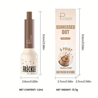 Waterproof Freckle Stamp Pen - Natural Dot Freckles Makeup Tool with Long-Lasting Sweatproof Finish for Beginners