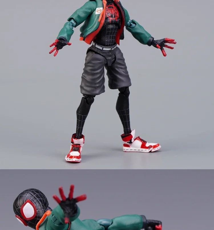 Miles Morales Spider-Man Action Figure — Into the Spider-Verse Collectible Toy for Kids Gift