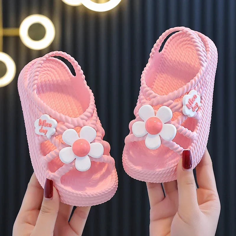 Children's Summer Sandals - Soft Sole Non-Slip Beach & Home Slippers for Boys and Girls