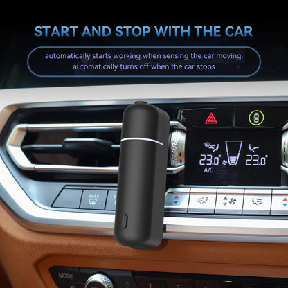 Mini USB Rechargeable Car Aroma Diffuser – Essential Oil Fragrance Air Freshener Vent Clip