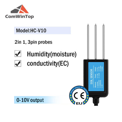 Soil Moisture, Temperature, Humidity, EC, pH & NPK Sensor - 4-20mA, 0-5V, RS485 Modbus for Accurate Soil Measurement