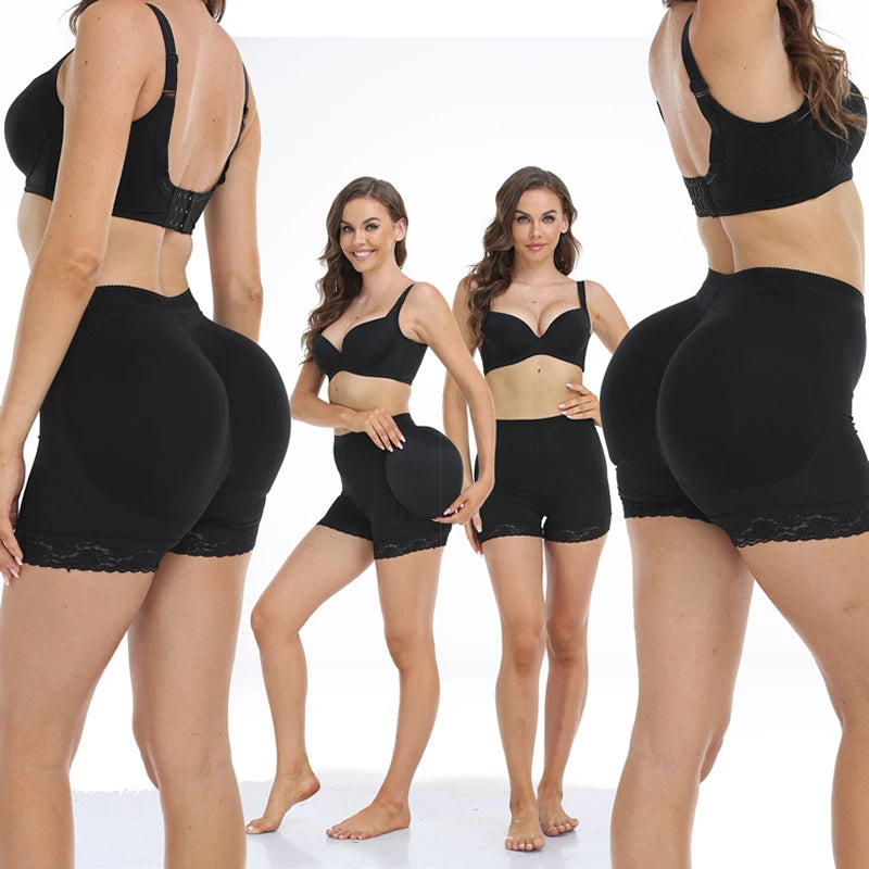 NES Women’s Shapewear Butt Lifter – Seamless Body Shaper Boyshorts with Hip Padding Panties