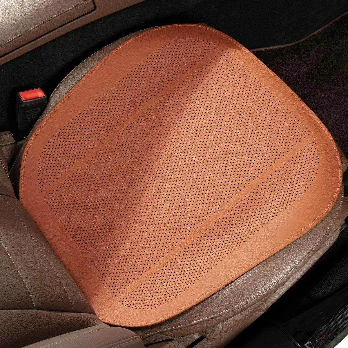 Universal Car Seat Cushion Cover - Four-Season Breathable Ventilated Half-Cover Seat Pad Set for Front or Rear Seats