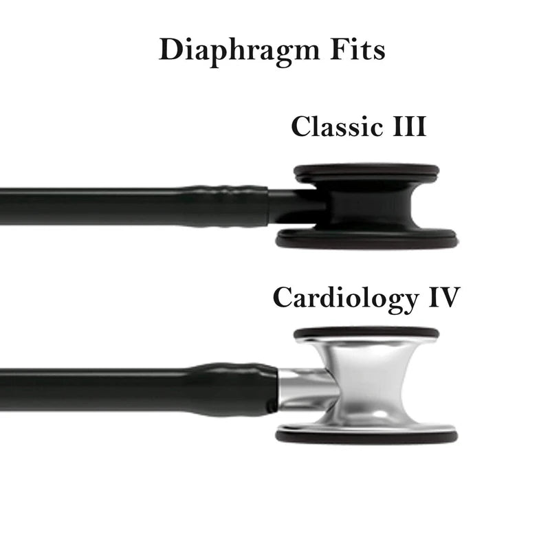 Stethoscope Replacement Kit – Eartips, Tunable Diaphragm & Rim Assembly for Littmann Classic III & Cardi 40016