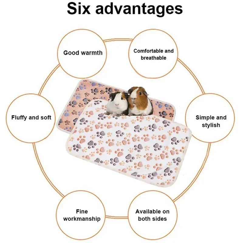Soft Sleep Mat for Small Pets – Plush Bed Blanket for Hamsters, Puppies, Kittens, Rabbits & Guinea Pigs