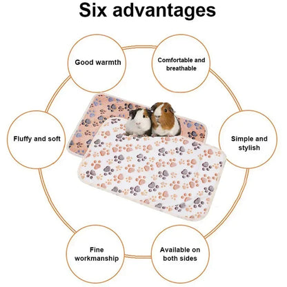 Soft Sleep Mat for Small Pets – Plush Bed Blanket for Hamsters, Puppies, Kittens, Rabbits & Guinea Pigs