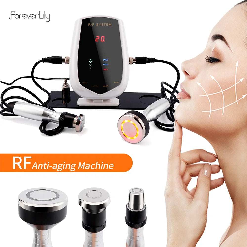 5MHz Radio Frequency RF Lifting Machine – Tripolar RF Facial and Body Device for Skin Tightening, Eye Care, and Neck Wrinkle Removal