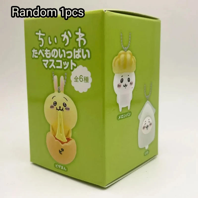 Chiikawa Random Figure Keychain Set – Cute Usagi, Hachiware, Momonga & Kurimanju Collectible Toy Gift for Kids