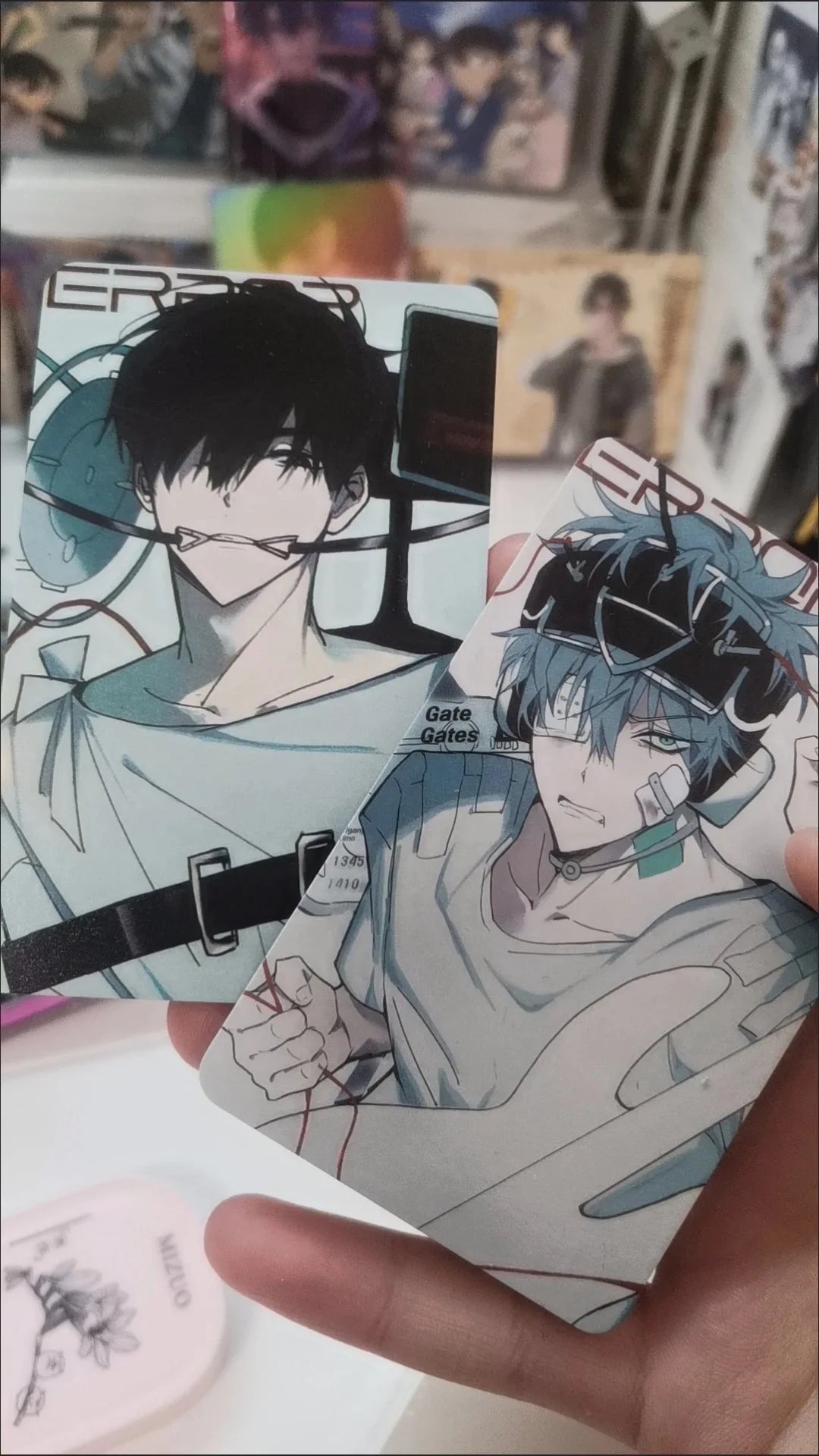 4PCS ALIEN STAGE Ivan and Till Anime Photo Cards - 3-Inch Collectible Mini Cards, Decorative Accessories, and Gifts for Fans