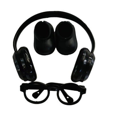 DIY Accessories for Labubu V1 V2 Shoes — Stylish Plastic Headphone Set & Plush Doll Decoration Gift (No Lenses)