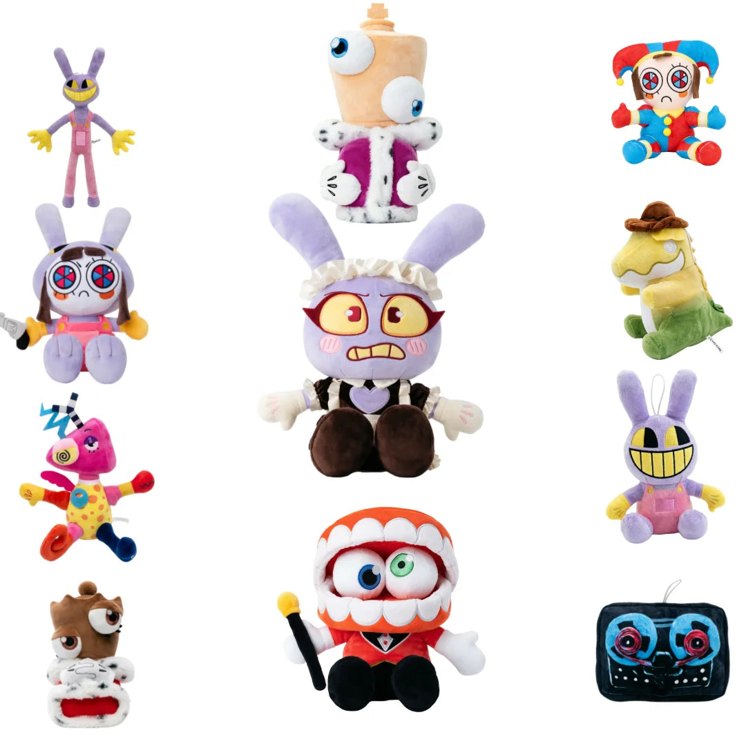 20CM Digital Circus Plush Toy - Jax Rabbit Clown Maid Doll for Fans and Collectors