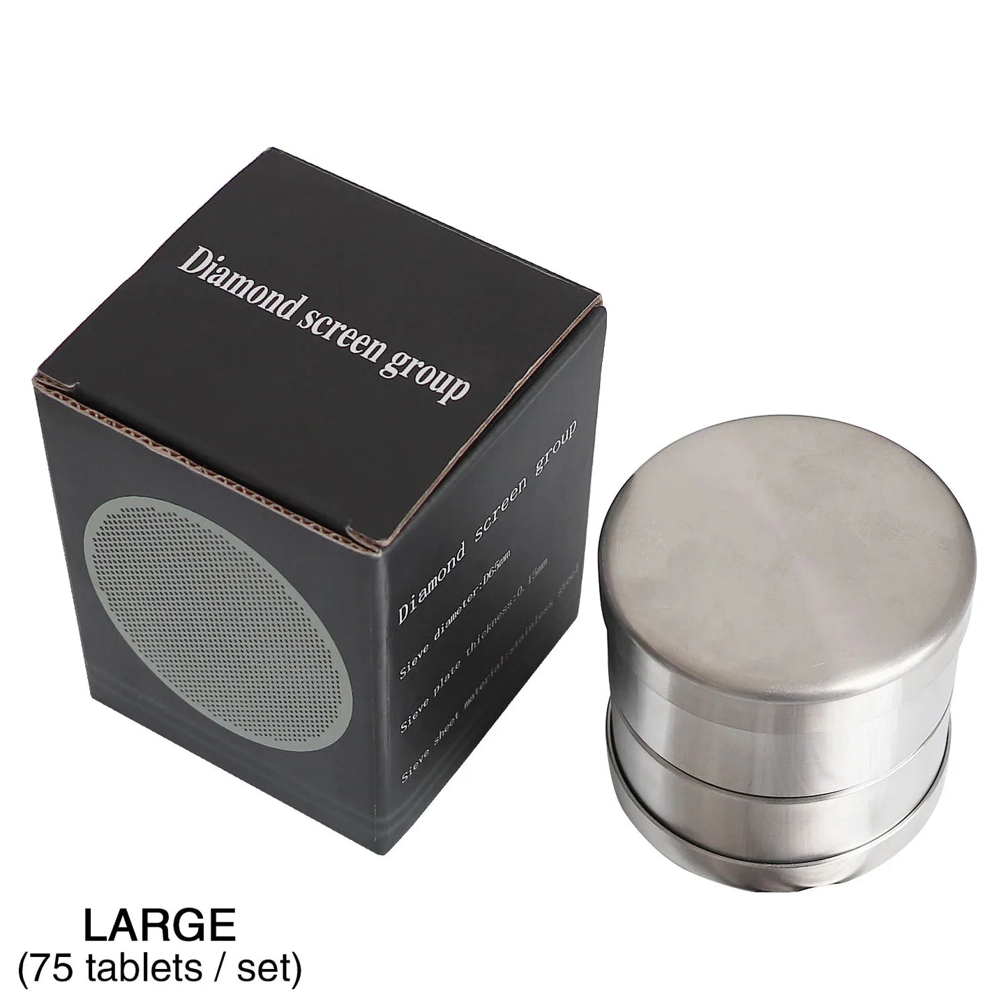 Gem & Pearl Sorting Sieve Set – 0.15mm Thick Diamond Classification Screens 65mm & 80mm