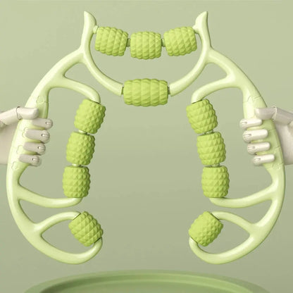 12-Round Circular Leg Slimming Massage Clamp – Muscle Stretching & Relaxation Tool