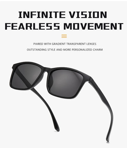 2024 New Men’s Business Polarized Square Frame Sunglasses – Fashion Outdoor Fishing & Driving Eyewear