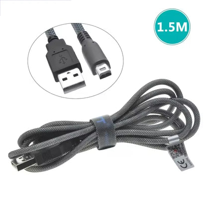 1.5M USB Charging Cable for Nintendo DSi/3DS/2DS/XL/LL – Power Cord Replacement for New 3DS XL, 3DS LL & Game Console Charger