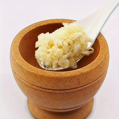 Kitchen Garlic & Chili Mortar and Pestle Set – Garlic Crusher and Household Chili Grinder Bowl