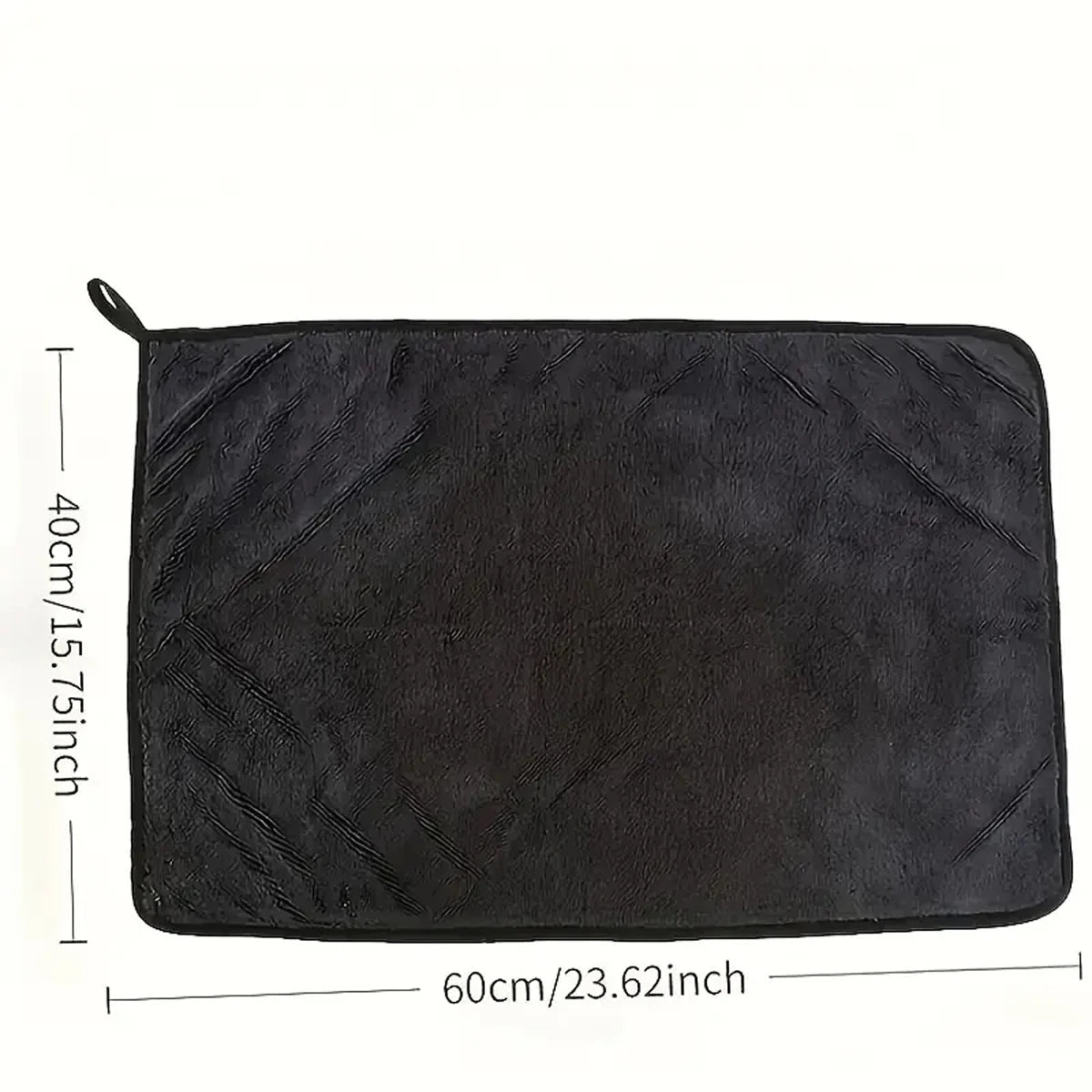Dark Gray Car Microfiber Towel - Oversized Ultra Absorbent Cleaning Cloth for Car Wash & Detailing