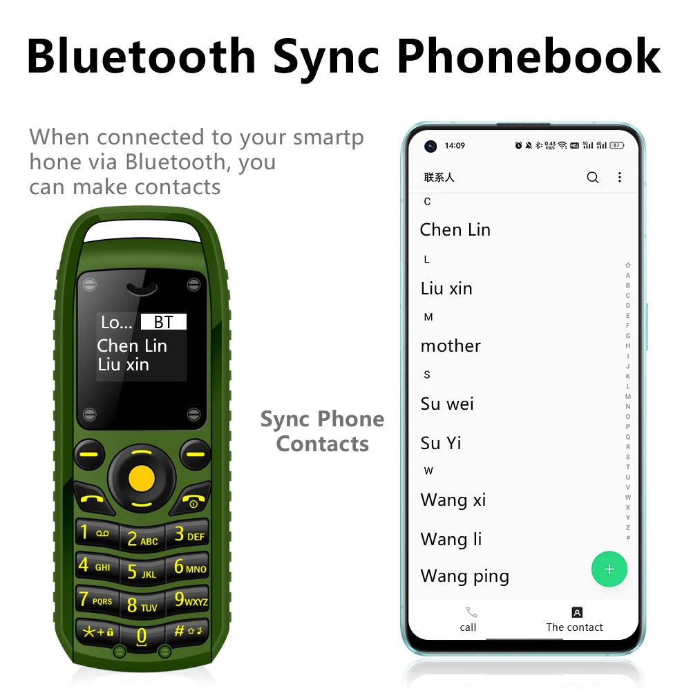 SERVO B25 Super Mini Mobile Phone – Dual SIM, Magic Voice, Bluetooth, Blacklist, Alarm Clock, 2G Feature Cellphone