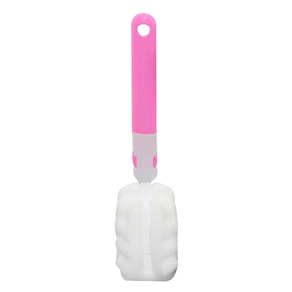 20/30cm Long Handle Bottle Cleaning Brush – Soft Sponge Cleaner for Water Bottles, Glass Cups & Vacuum Flasks Washing Tool