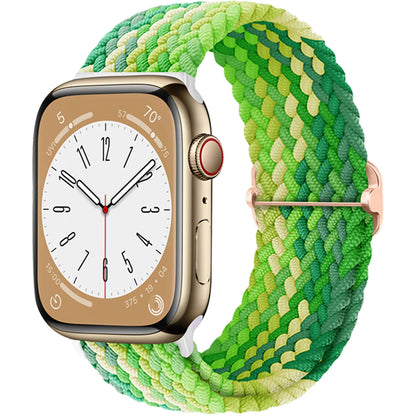 Braided Solo Loop Apple Watch Band – Stretch Nylon Bracelet Strap for Series SE, 6–11 & Ultra 2 (40mm–49mm) Adjustable Correa