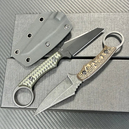 Compact Outdoor Survival Knife - High Hardness Full Steel Camping & Adventure Knife