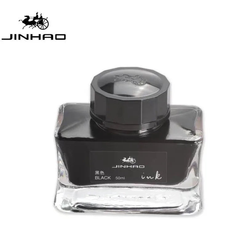 Jinhao Premium 50ml Fountain Pen Ink – Smooth Black/Blue/Blue-Black Calligraphy Ink for Writing