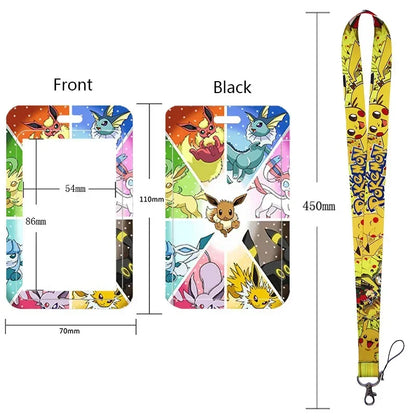 Pikachu Neck Strap Lanyard for Keys – ID Badge Holder, Keychain, Key Rings, Fashion Accessory Gift