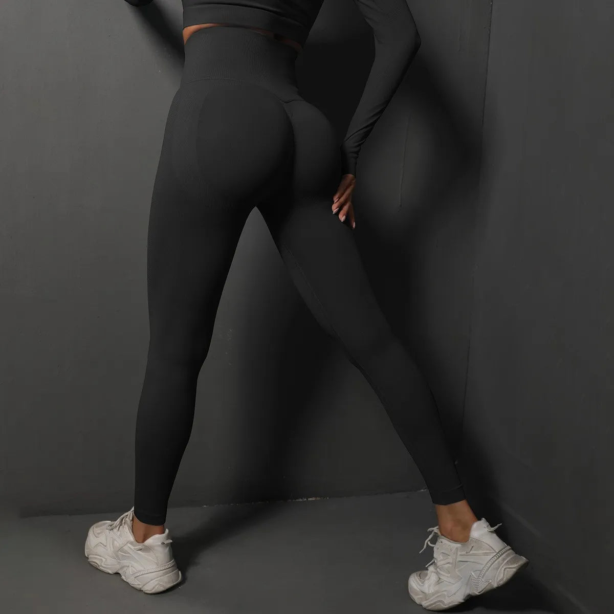 High Waist Women’s Yoga Leggings – Seamless Push-Up Fitness, Running & Gym Pants with Hip Lift and High Elasticity