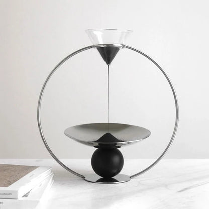 Luxury Nordic Sand Hourglass - Modern Metal Aesthetic Timer & Relaxing Room Decor