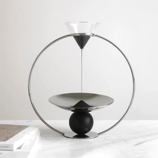 Luxury Nordic Sand Hourglass - Modern Metal Aesthetic Timer & Relaxing Room Decor