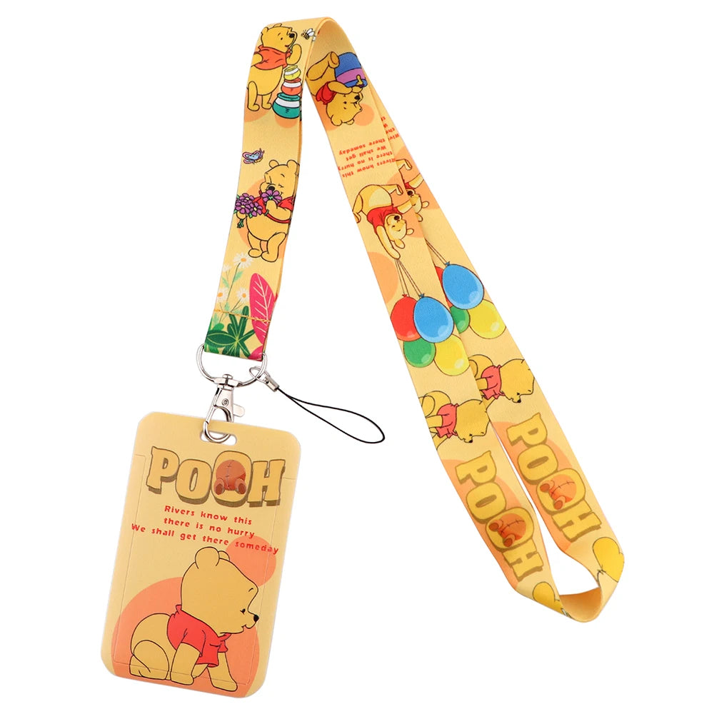 Cartoon Stitch Credential Holder Lanyard – Cute Neck Strap for Keychain, Pass & Credit Card Holder Accessories