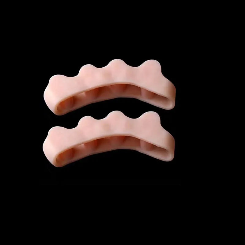 2Pc Silicone Toe Separator — Foot & Toe Spreader for Hallux Valgus, Bunion Correction & Toe Straightening