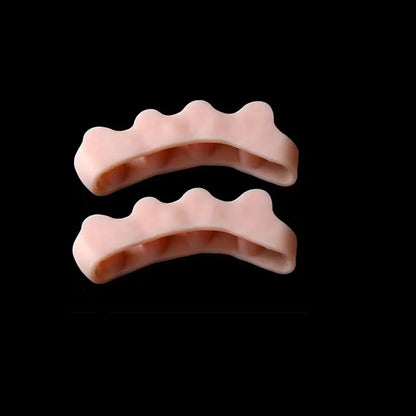 2Pc Silicone Toe Separator — Foot & Toe Spreader for Hallux Valgus, Bunion Correction & Toe Straightening