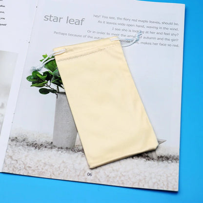 Microfiber Eyeglasses Storage Bag – Soft Portable Sunglasses Pouch for Scratch Protection, Lightweight Cloth Glasses Case for Travel