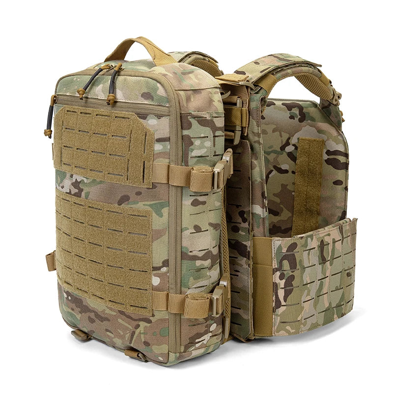 1000D Nylon Hunting Backpack – Lightweight Molle Plate Carrier Rucksack, Hiking & Sports Bag Compatible with Vest