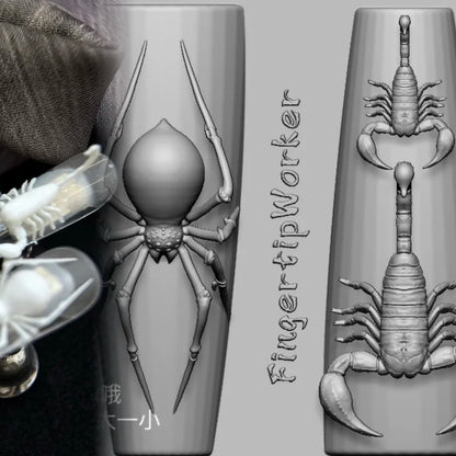 Snake Lolita Bow, Mushroom, Rose, Lotus, Bear 3D Acrylic Nail Mold - DIY Silicone Nail Decorations & Nail Art Products
