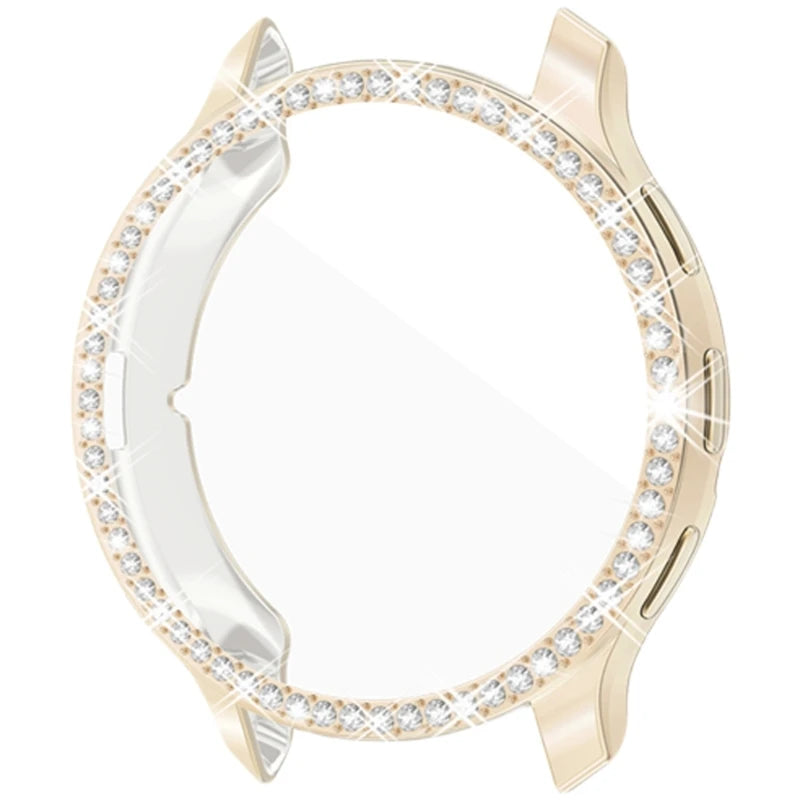 Soft TPU Watch Cover with Imitation Diamond – Electroplated Protective Sleeve Case for Garmin Venu 3/3S