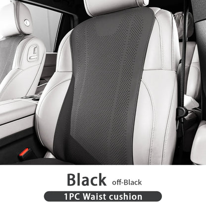 Universal Leather Car Seat Cushion - Breathable Perforated Four-Season Seat Cover
