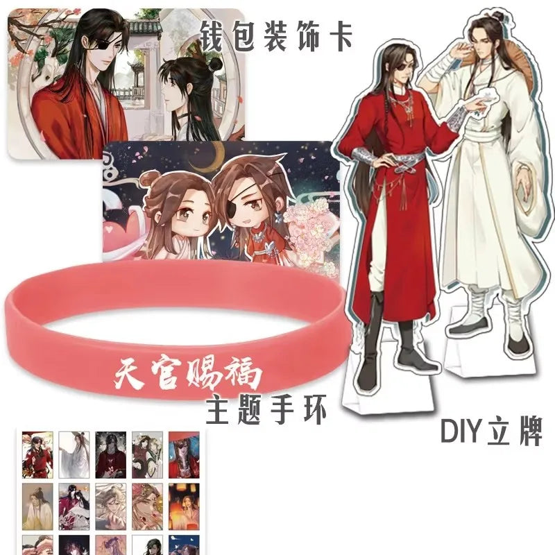 Heaven Official’s Blessing Lucky Bag Set - TGCF Xie Lian & Hua Cheng Postcards, Badges & Bookmark Gift