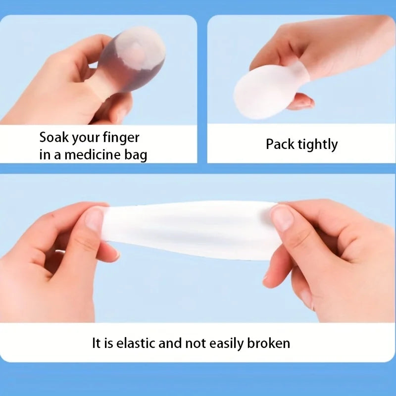Soft Silicone Toe Sleeves - Protective Toe Caps for Friction Relief, Nail Protection and Foot Care