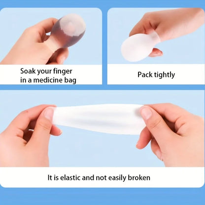 Soft Silicone Toe Sleeves - Protective Toe Caps for Friction Relief, Nail Protection and Foot Care