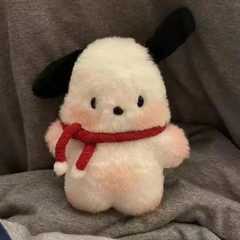 Pochacco Key Chain, Sanrio Cute Doll Girl DIY Bag Pendant, Kawaii Room Decoration, Children’s Pillow, Couple Gift, Cute Christmas Gift