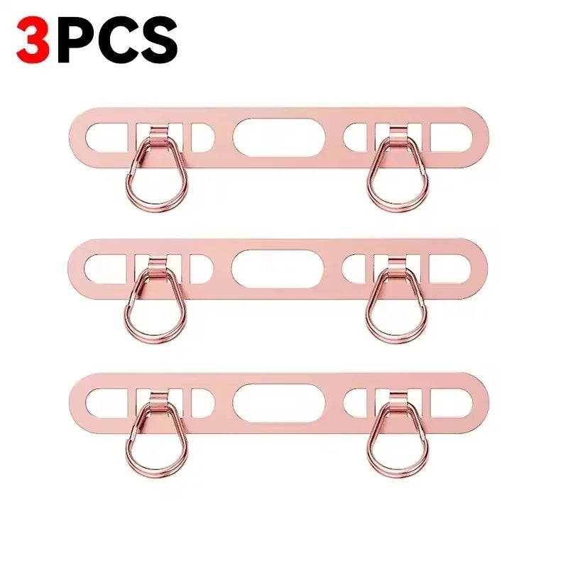 Metal Phone Lanyard Patch Set 1/2/3Pcs – Stainless Steel Side Clip Connector with Double Buckle for iPhone Strap Gasket Attachment